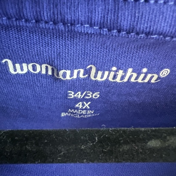 Plus size woman’s mock turtleneck, never worn. Woman’s within 4X, 34W 36W - Picture 3 of 4